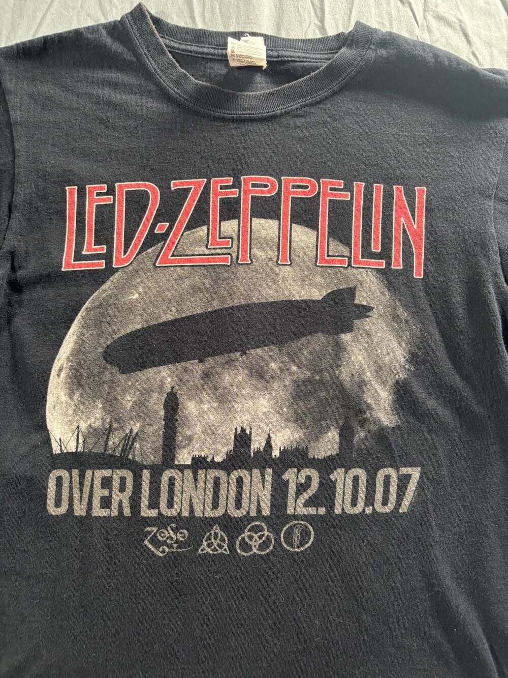 Led Zeppelin Band Tour T Shirt Over London 2007 Size‎ Medium - Picture 2 of 4